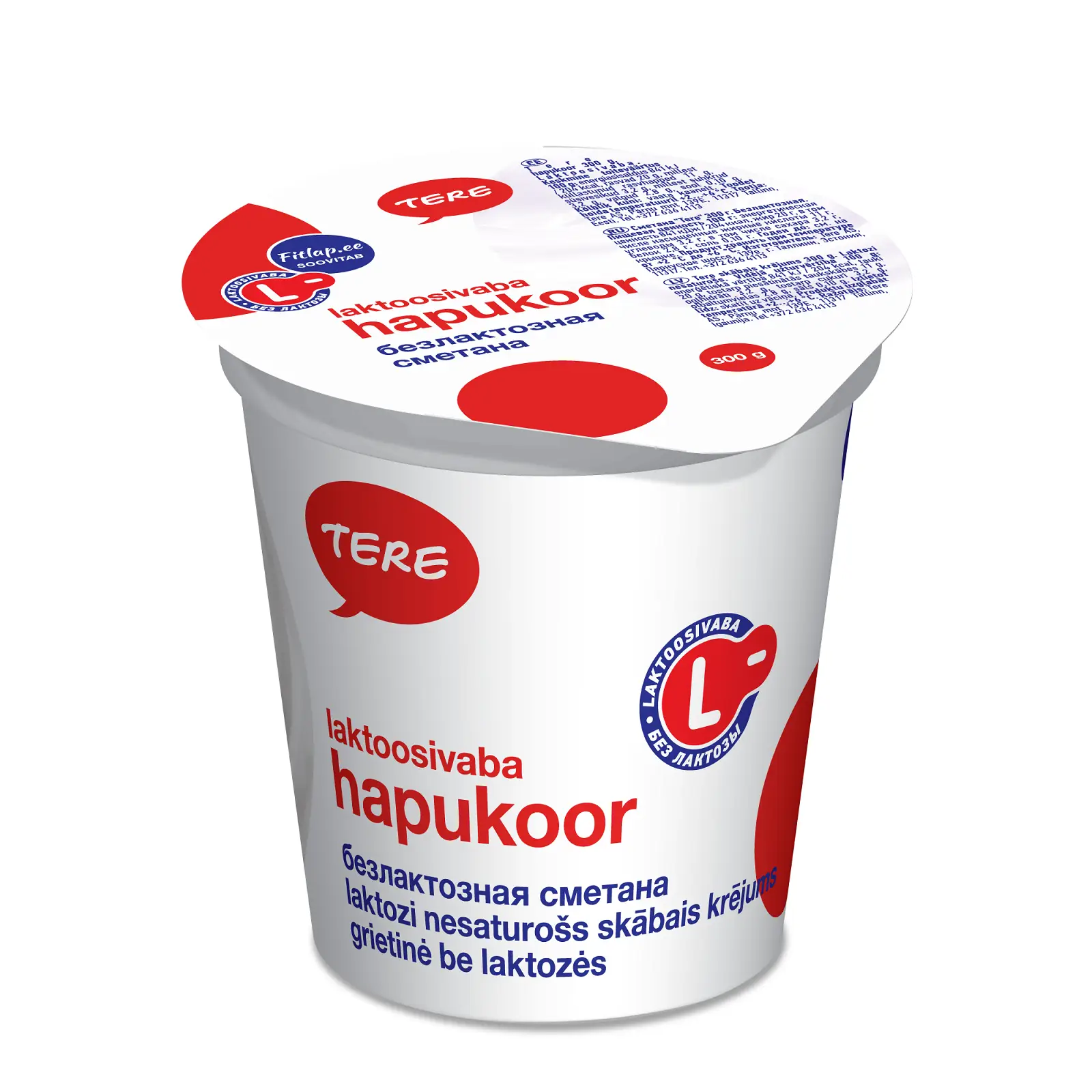 Tere Hapukoor laktoosivaba 20% 300g tops
